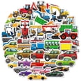 thumbnail image 1 of Truck and Car Racing Transport Vehicle Stickers for Kids Boys Water Bottle Stickers for Scrapbooking Waterproof, 1 of 5