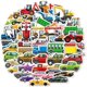 thumbnail image 1 of Truck and Car Racing Transport Vehicle Stickers for Kids Boys Water Bottle Stickers for Scrapbooking Waterproof, 1 of 5
