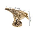thumbnail image 2 of unbranded Figurilla Metálica De Cuervo En Para De Con Base Firme Y Artístico, 2 of 6
