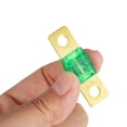 thumbnail image 6 of Unique Bargains 2pcs 30AMP 32V Bolt on AMI Fuse for Automotive Marine Audio Video System Green Gold Tone, 6 of 6