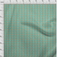thumbnail image 4 of oneOone Georgette Viscose Orange Fabric Triangle Geometric Dress Material Fabric Print Fabric By The Yard 42 Inch Wide, 4 of 5