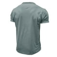 thumbnail image 4 of IYTR Mens Gym T Shirts Short Sleeve T Shirts Comfy Summer Solid Color Pullover Round Neck Comfortable Lightweight Fitness Athletic Shirts Casual Gray XXL, 4 of 4