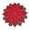 Red 60cm, variant on Fiocias Christmas Placemat Christmas Flower Embroidery Washable Quilted Linen Dinner Mat Red 60cm