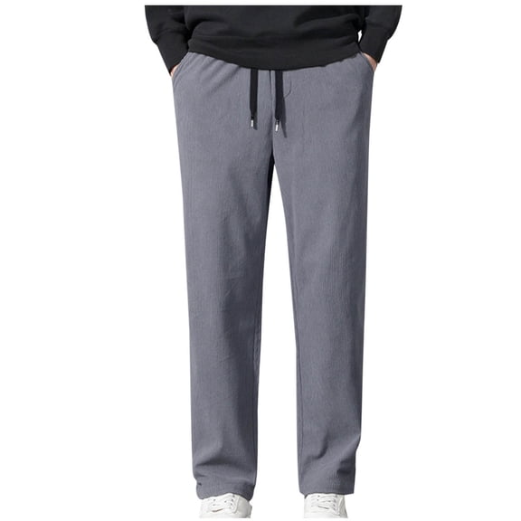 Wavsuf Mens Sweatpants Lightweight Jogger for Men Motion Casual Loose Long Pants Gray Size 2XL