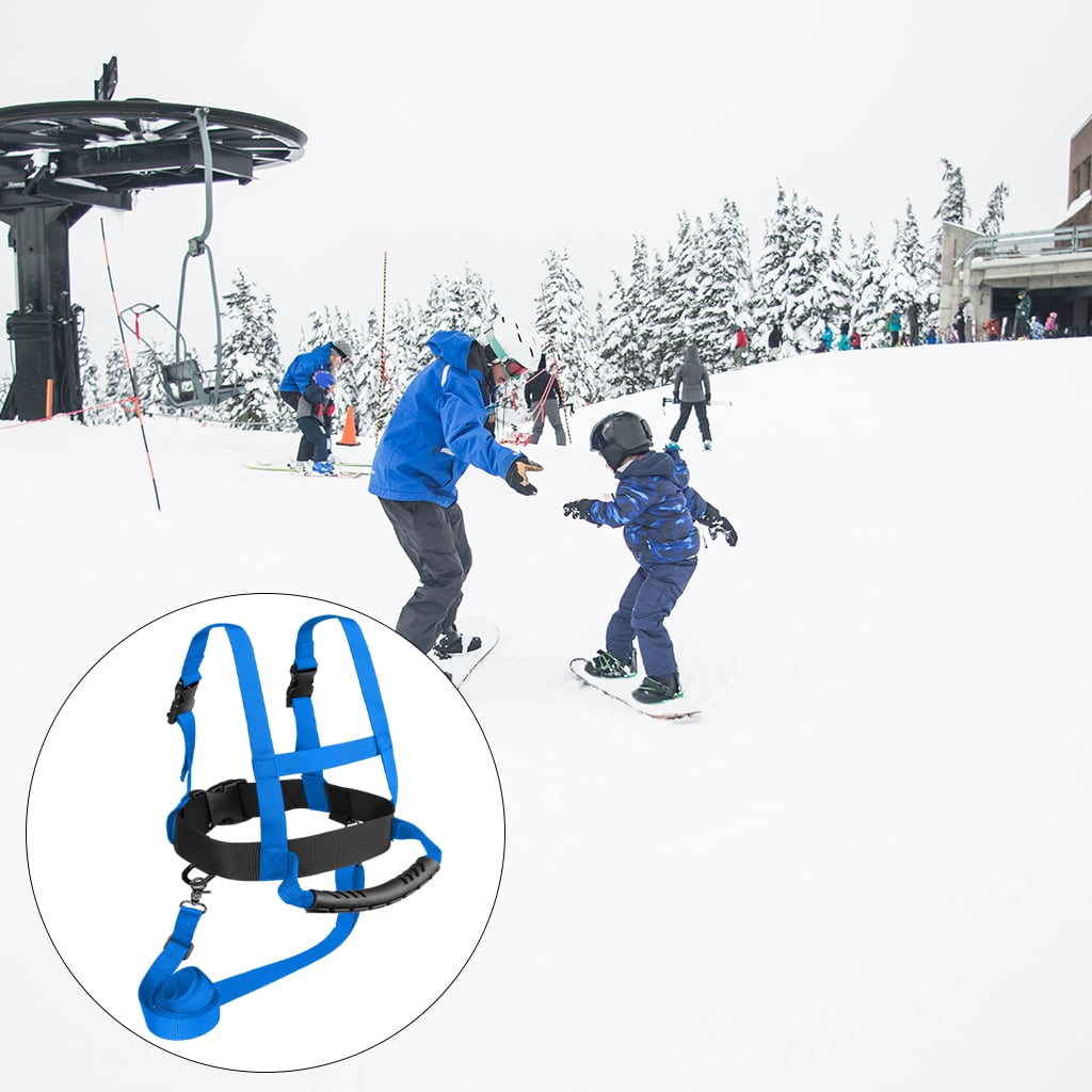 Harnais Ski Enfant - Contrôle Vitesse Et Virages - Pour Débutants 2-5 Ans - Orange - 300cm Sangle