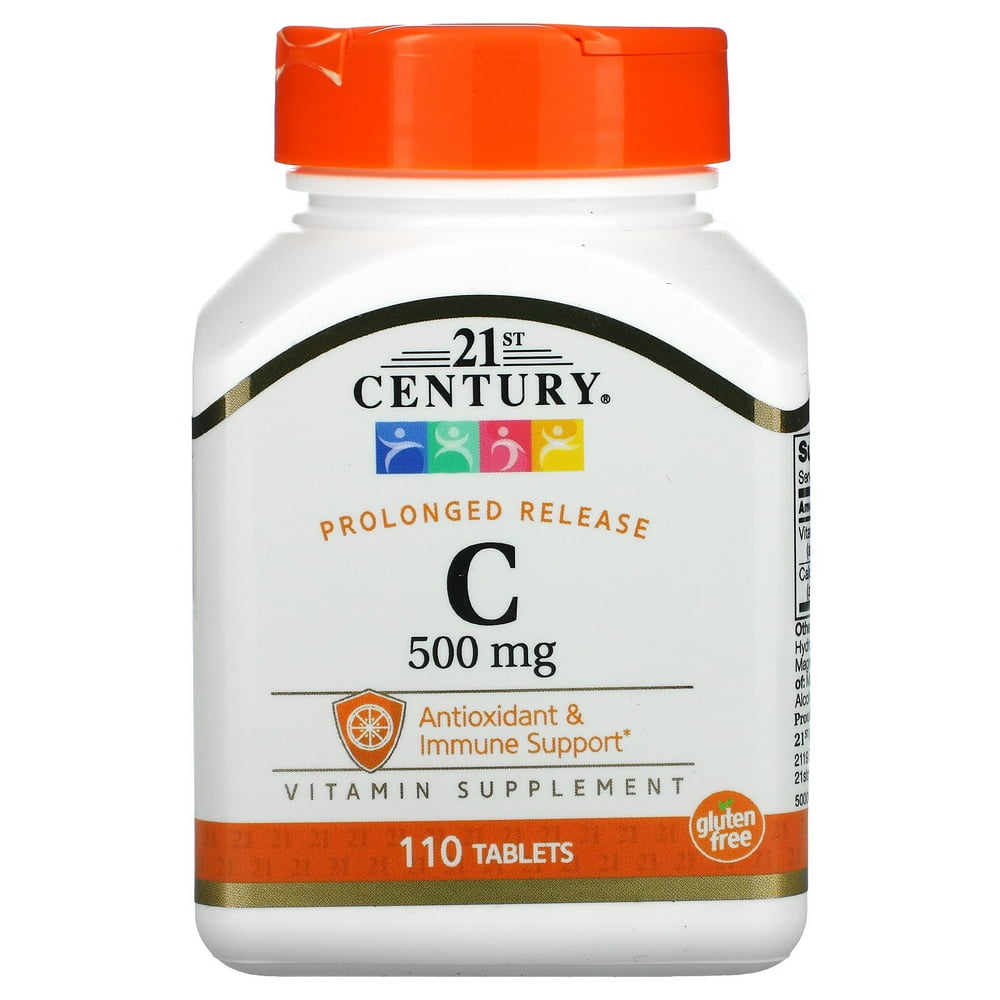 21st Century Vitamin C, Prolonged Release, 500 mg, 110 Tablets