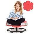 thumbnail image 1 of Costway Kids Sensory Swivel Chair with Non-Slip Metal Base for Autistic Kids Indoor Outdoor Red Petal, 1 of 10