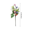 thumbnail image 3 of Rama decorativa de Pascua con bolas parpadeantes de colores y hojas verdes | Ramo floral artificial de 35 cm para arreglos florales | Decoración para el hogar y tiendas, 3 of 6