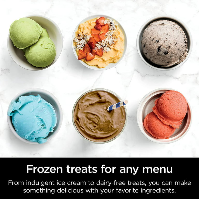 Ninja CREAMi Ice Cream Maker 7 One-Touch Programs 16oz Pints WHITE