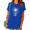 Blue, variant on Women's Vintage Distressed Floral Wild Daisy Skull Dark Boho Goth Graphic Short Sleeve T-Shirts Blue Tops