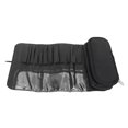 thumbnail image 4 of Roll Up Makeup Bag, Black Foldable Makeup Bag Waterproof Multi Slots  For Travel Use For Cosmetics, 4 of 8