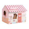 thumbnail image 2 of VONKY Corrugated Cardboard Cat House with Scratching Pad for Training Toy Cats Pink, 2 of 9