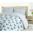 thumbnail image 5 of Ambesonne Whale Duvet Cover Set, Fish Swimming Ocean, 2-Calking, Dark Sky Blue, 5 of 7