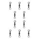 thumbnail image 1 of Eigraketly Paquete de 100 Eslabones Giratorios de Pesca Acero al Carbono Conectores Curricán Negro Talla 12 10piezas, 1 of 4