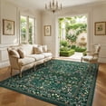 thumbnail image 3 of CHITOOMA 8'x10' Area Rugs for Living Room, Floral Washable Rug Boho Non-Slip Printed Carpet, Vintage Stain Resistant Indoor Rug for Bedroom Dining Room Home Office, 3 of 12