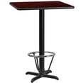 thumbnail image 1 of Flash Furniture 24" Square Laminate Top Pub Table in Mahogany, 1 of 4