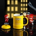 thumbnail image 5 of Homelife Coffee Cups Ceramic Tea Cup Flame Extinguisher Shaped Mug with Lid Spoon 400ml Hot Cold Drinks Milk Juice Beverage Mug Office Home Travel Gifts, 5 of 13