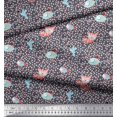 thumbnail image 3 of Soimoi Poly Georgette Fabric Dot,Fish & Cat Kids Print Sewing Fabric Yard 52 Inch Wide, 3 of 3