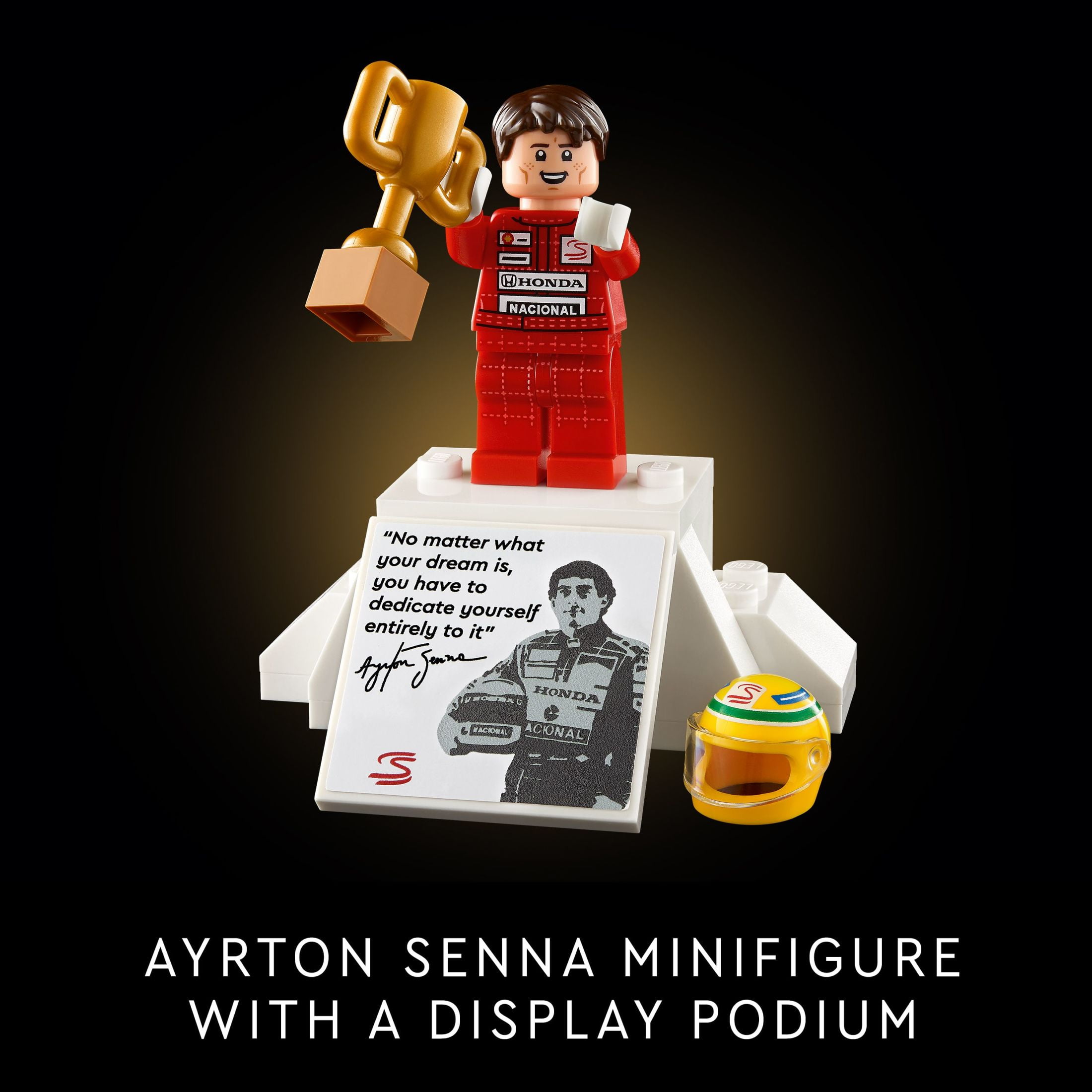 LEGO Icons McLaren MP4/4 & Ayrton Senna Minifigure, Holiday or Birthday Gift Idea for Home Office Decor, F1 Building Set for Adults and Fans of Cool Model Race Cars, 10330