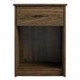 Mainstays Classic Nightstand with Drawer, Walnut