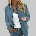 thumbnail image 4 of Windbreaker Jacket Women 2025 Fall Casual Long Sleeve Windproof Waterproof Zip Up Jackets Coat Outerwear, 4 of 6