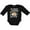 AB-Black, variant on My Great Grandma Loves Me with Sloth and Hearts Boys or Girls Long Sleeve Baby Bodysuit