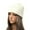 White, variant on Diufon Unisex Winter Knitted Beanie Hat Soft Stretch Thickened Warm Hiking Hats Outdoor Windproof Ski Cap