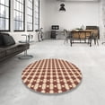thumbnail image 4 of Ahgly Company Tapis d'Intérieur Lavable en Machine Carré Transitionnel Orange Pastel, 5 Pieds Carré, 4 of 7