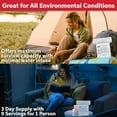 thumbnail image 3 of SOS Food Labs Rations Emergency 3600 Calorie Food Bar (3 packs) - 3 Day / 72 Hour Package with 5 Year Shelf Life, Ready to Eat Supply for Camping, Hiking, Disaster Preparedness - 5 Year Shelf Life, 3 of 5