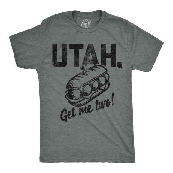 Mens Funny T Shirts Utah Get Me Two Sarcastic Sandwhich Graphic Novelty Tee For Men Graphic Tees