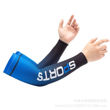 2Pcs Warmer Outdoor Sport Summer Cooling UV Protection Arm Cover Sun Protection Ice Fabric Sleeve Arm Sleeves 1