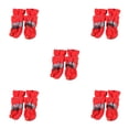 thumbnail image 2 of Methold 4 Uds. De zapatos para mascotas, botas para nieve y lluvia, para perros pequeños, para el cuidado de las patas de cachorros, Type2 NO2, 2 of 6