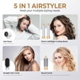 thumbnail image 5 of 5-in-1 Professional Hot Air Styler Kit, Complete Hair Dryer Brush System with Interchangeable Attachments for Volumizing, Smoothing & Auto-Wrapping Curls, 5 of 8