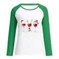 thumbnail image 4 of IROINNID Reduced Christmas Sweatshirts for Women Winter Xmas Print Long Sleeves Crewneck Holiday New Year Tops,Green, 4 of 6