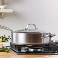 thumbnail image 3 of GreenPan Venice Pro Stainless Steel Healthy Ceramic Nonstick, 5 Quart, Light Gray,CC002257-001, 3 of 6