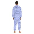 thumbnail image 7 of Pastel Butterflies Pattern Adult onesie Pajamas, Crystal Velvet Ultra Soft Warm Jumpsuit for Men and Women, 7 of 7