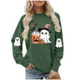 thumbnail image 6 of Halloween Printed Womens Casual Crewneck Sweatshirts Long Sleeve Cute Tunic Tops Loose Fitting Pullover, 6 of 6