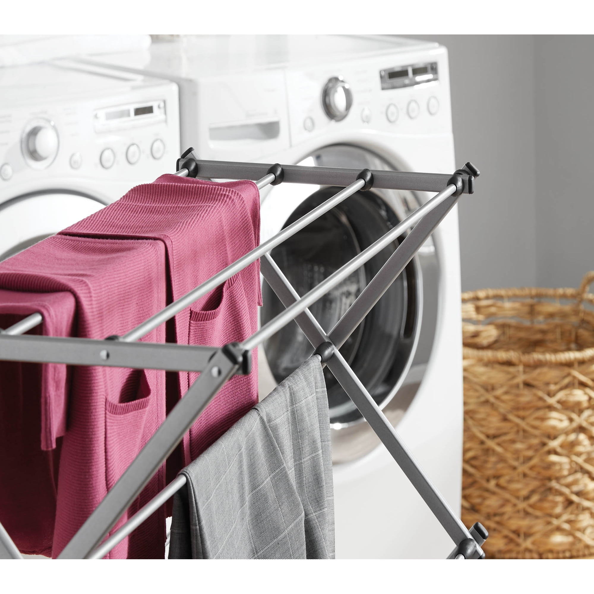 Mainstays Oversized Collapsible Steel Laundry Drying Rack