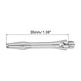 thumbnail image 2 of Uxcell 35mm Dart Shafts, Medium 2BA Thread Aluminum Dart Stems - 3 Pack (Silver Tone), 2 of 5