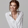 thumbnail image 2 of 4pcs Brooches Buckle Retro Hollow Pattern Shirt Collar Brooch Buckle Clothes Decor, 2 of 9