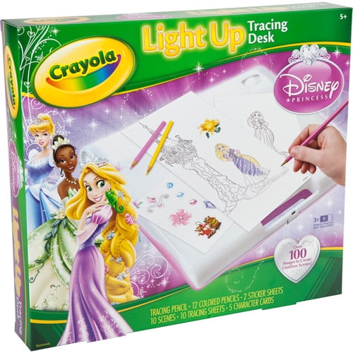 Disney Princess Crayola Light Up Tracing Desk Walmart Com