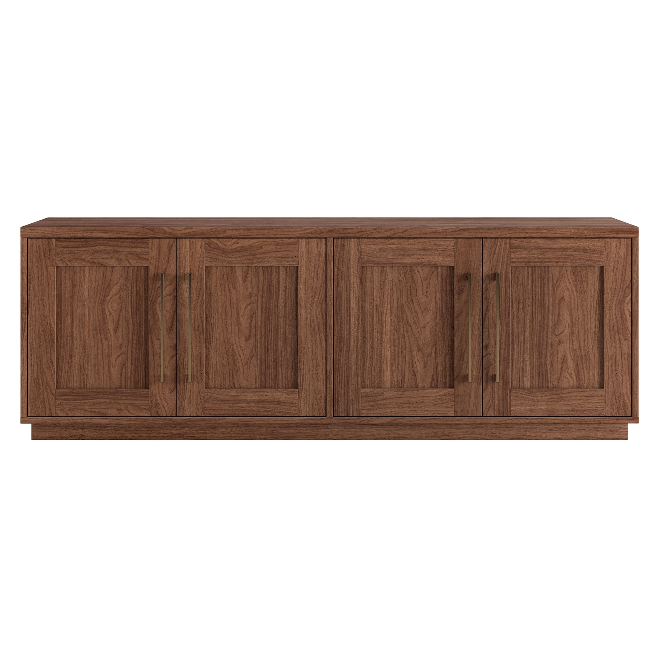 Evelyn&Zoe Tillman Transitional TV Stand For TVs up to 75", Satin Walnut