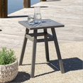 thumbnail image 1 of Walker Edison Vincent Outdoor Chevron Side Table - Grey Wash, 1 of 2