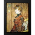 thumbnail image 2 of Toulouse-Lautrec, Henri de 15x18 Black Modern Framed Museum Art Print Titled - Portrait Study of a Woman, 2 of 5