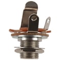 thumbnail image 2 of 5X Piezas Y Accesorios de Guitarra 1/4 6.35 mm 2 Conductores Mono Chasis Guitar Jack Salida de Entrada, 2 of 4