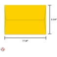 thumbnail image 5 of A7 Bright Color Envelopes, 5 1/4 x 7 1/4 Inches (for 5 x 7 Inches Cards and Photos) | 250 Envelopes Per Pack | Sunburst Yellow, 5 of 5