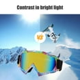 thumbnail image 6 of Steadline Anti-Fog Ski Goggles with UV Protection and Panoramic Lens,Windproof Snowboard Glasses for Adults with Adjustable Strap,Double Layer Ventilation System for Winter Sports, 6 of 7