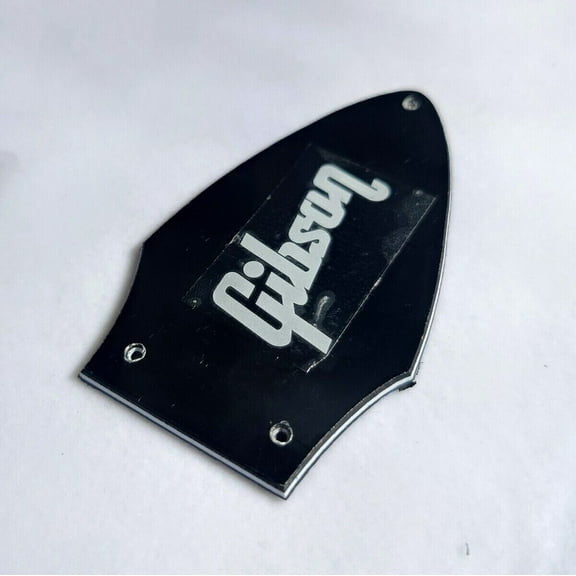 Guitar Truss Rod Cover for Fits Flying V Truss Rod Cover White/Black Decal