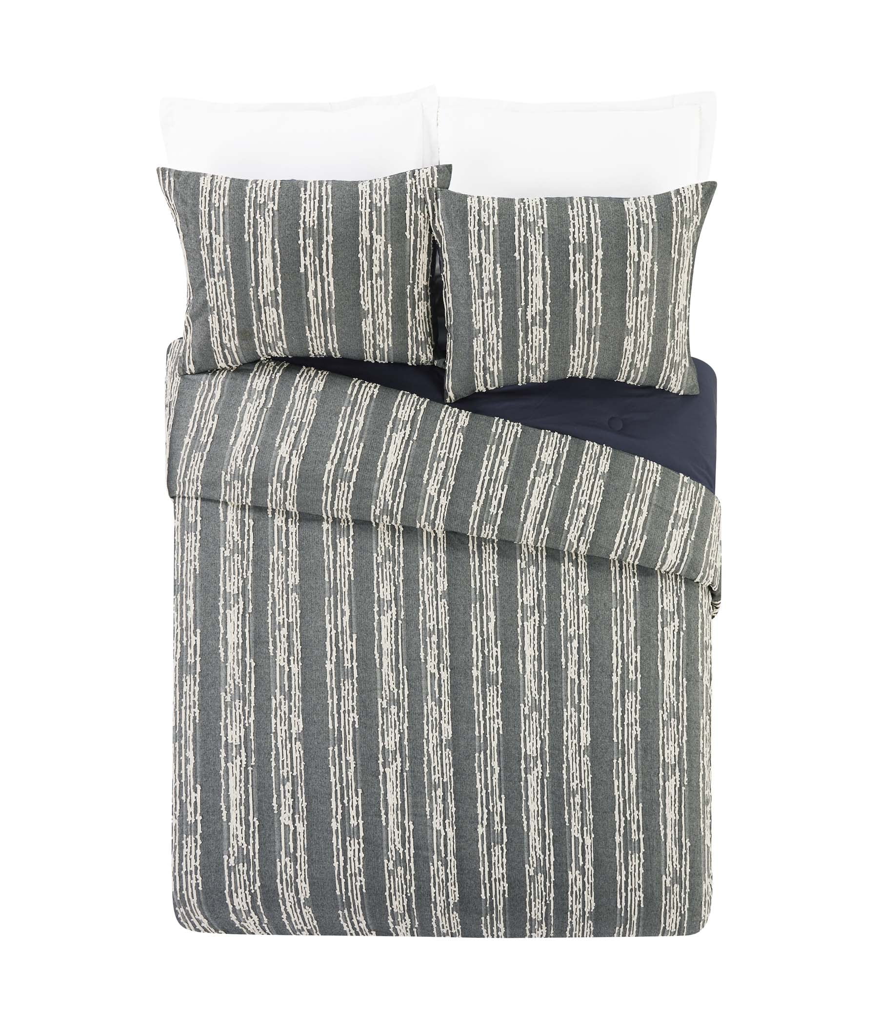 Buy Better Homes & Gardens Striped Clipped Jacquard Comforter 3Piece