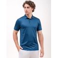 thumbnail image 3 of Chemises de Golf pour Hommes à Manches Courtes, Évacuation de l'Humidité, Ajustement Sec, Motifs Imprimés, Col à Revers, Performance Polo Chemises de Golf pour Hommes, 3 of 6